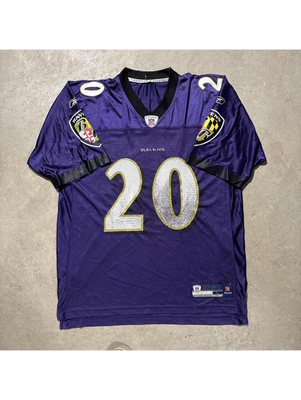 Vintage Y2K Reebok Baltimore Ravens Ed Reed #20 NFL Jersey Mens L Purple